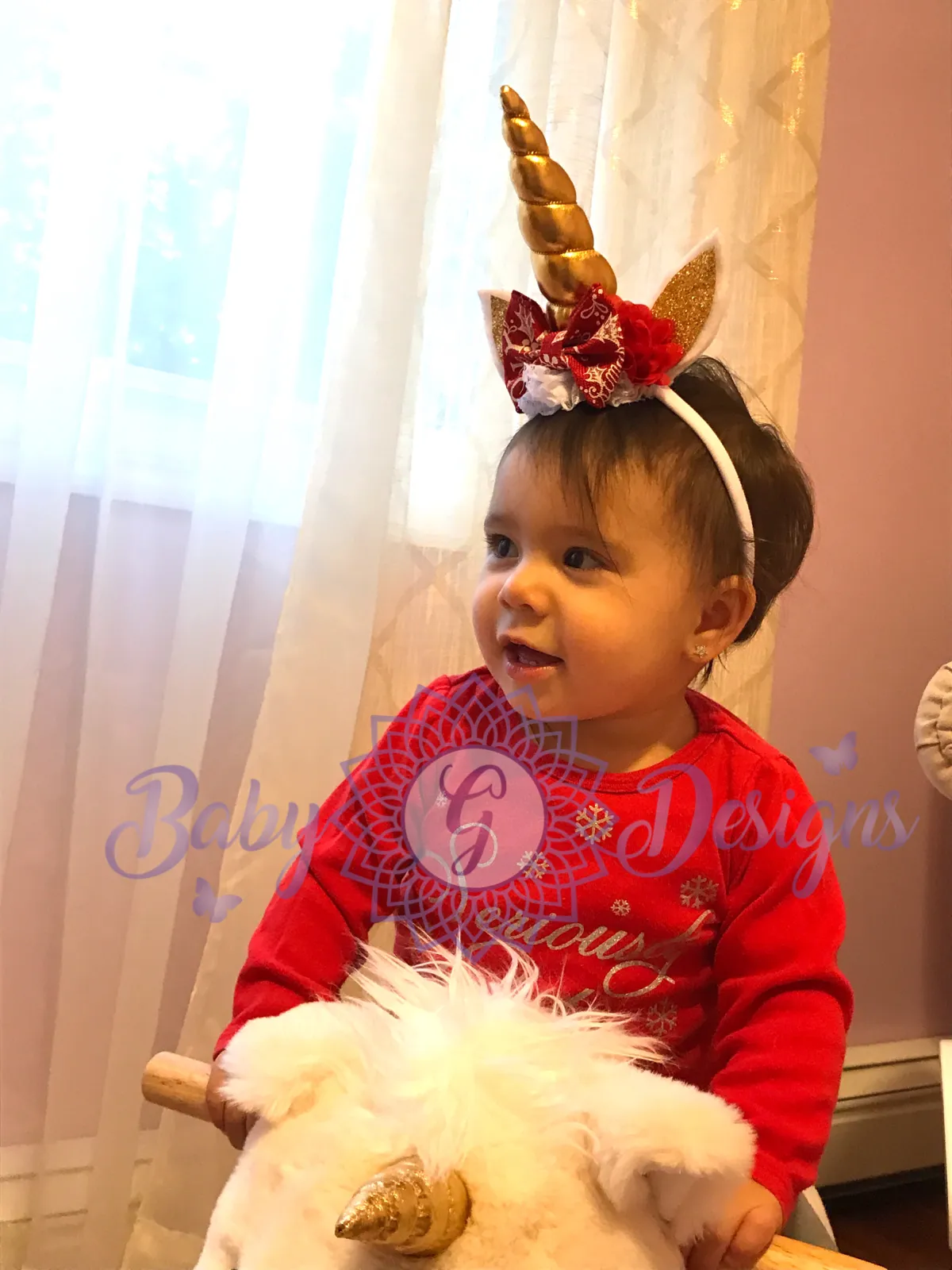 Christmas Unicorn headband