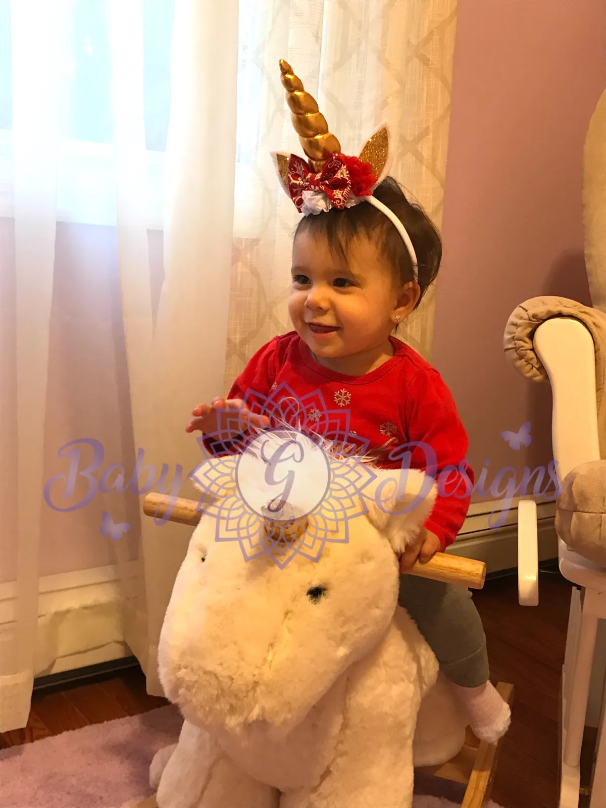 Christmas Unicorn headband