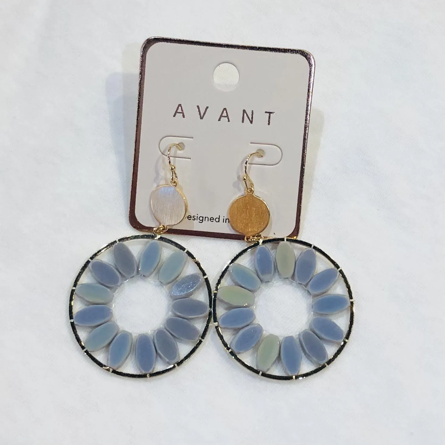 Circle Crystal Earrings