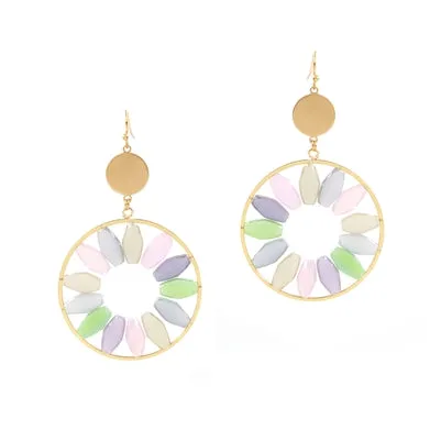 Circle Crystal Earrings