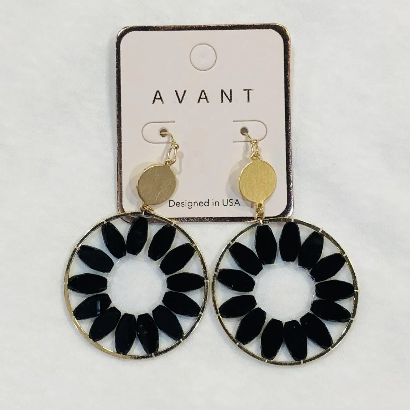 Circle Crystal Earrings