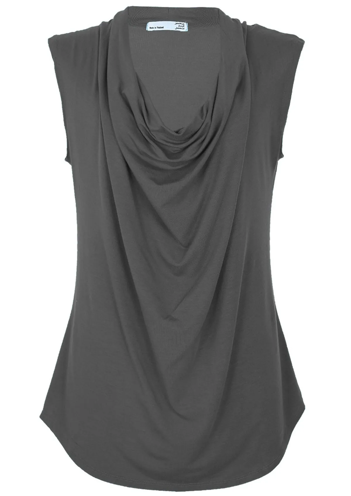 Cowl Neck Top Dark Grey