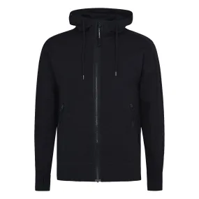 CP COMPANY Goggle Hoodie Sweatshirt Black