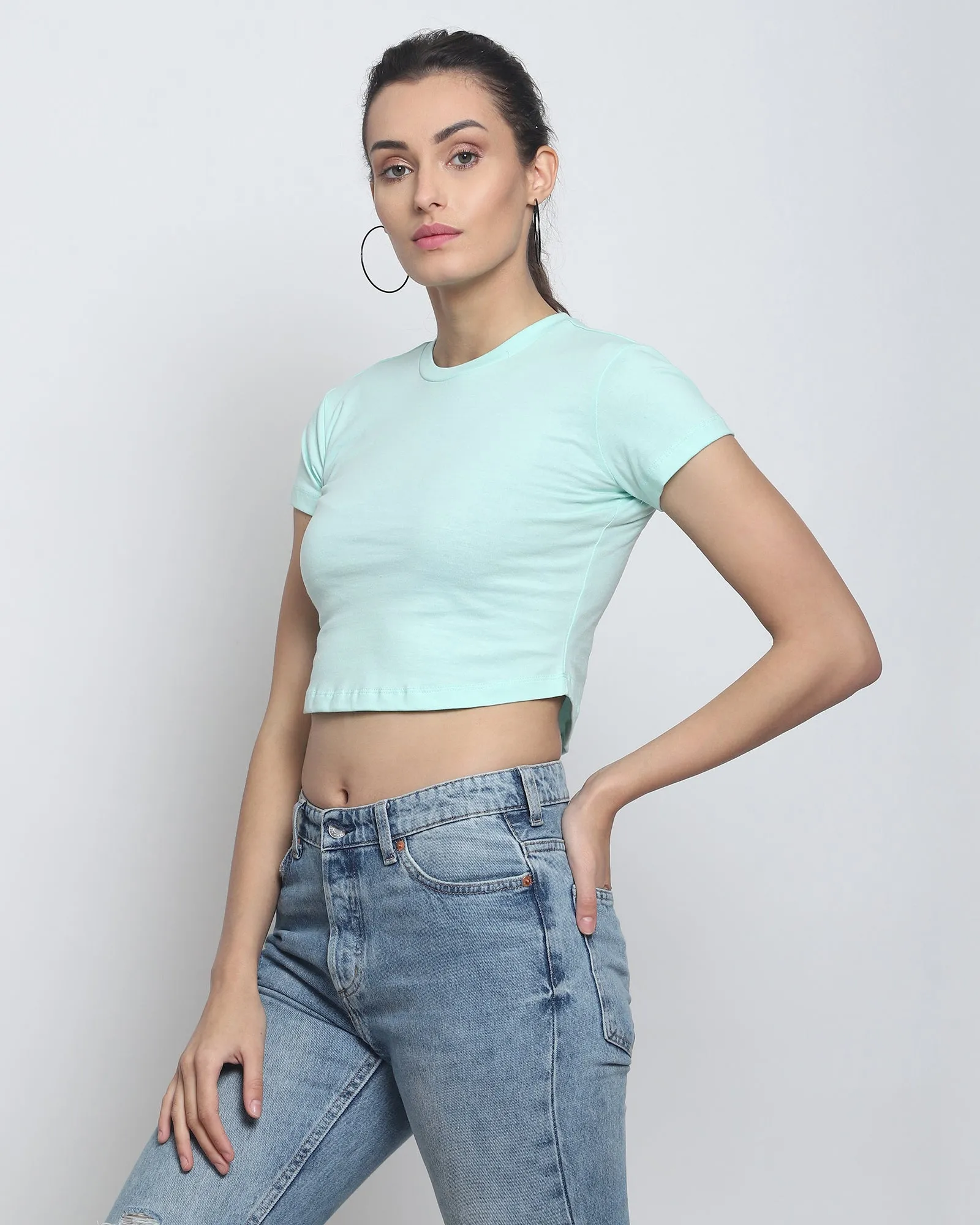 Crop Top: Pale Green