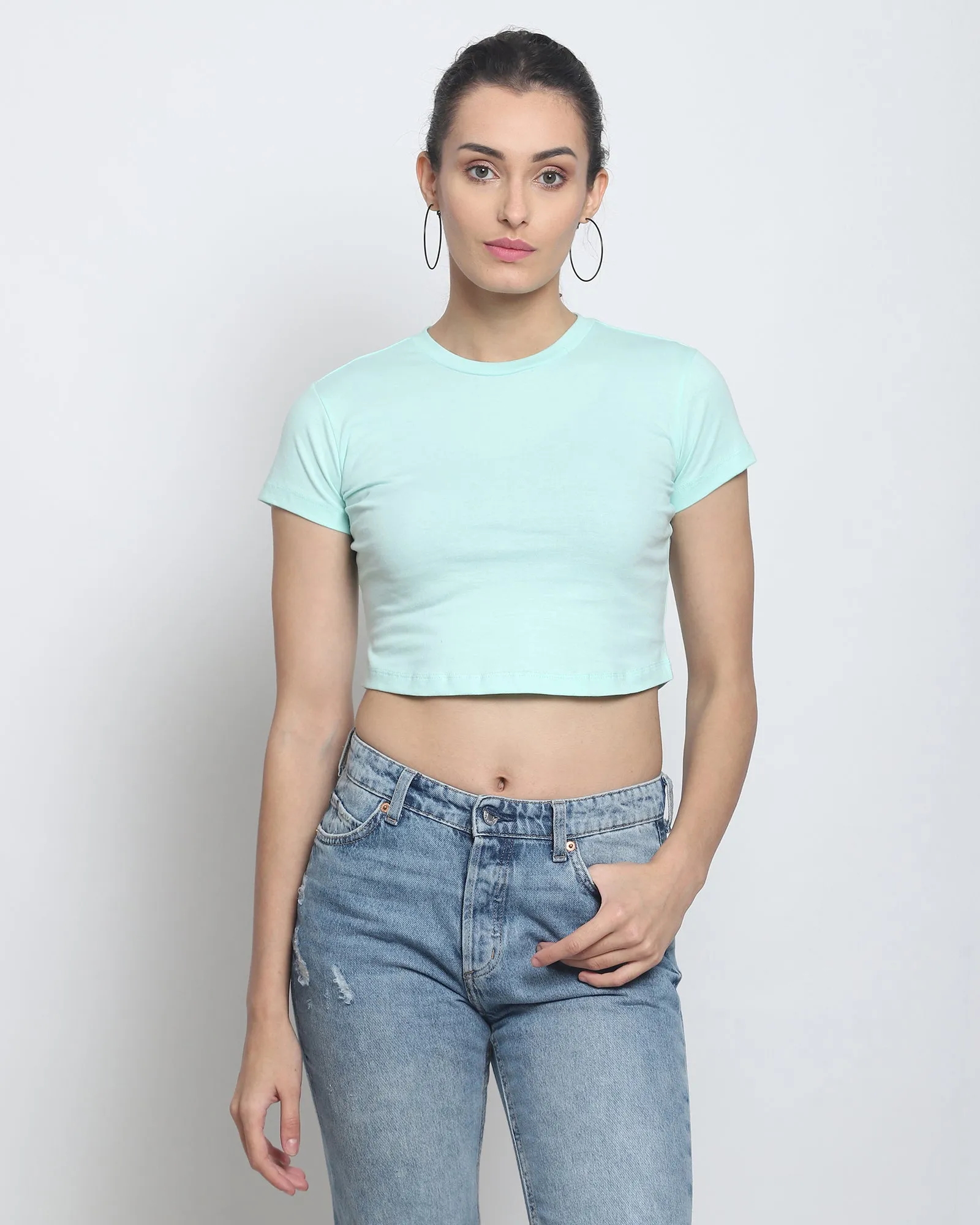 Crop Top: Pale Green