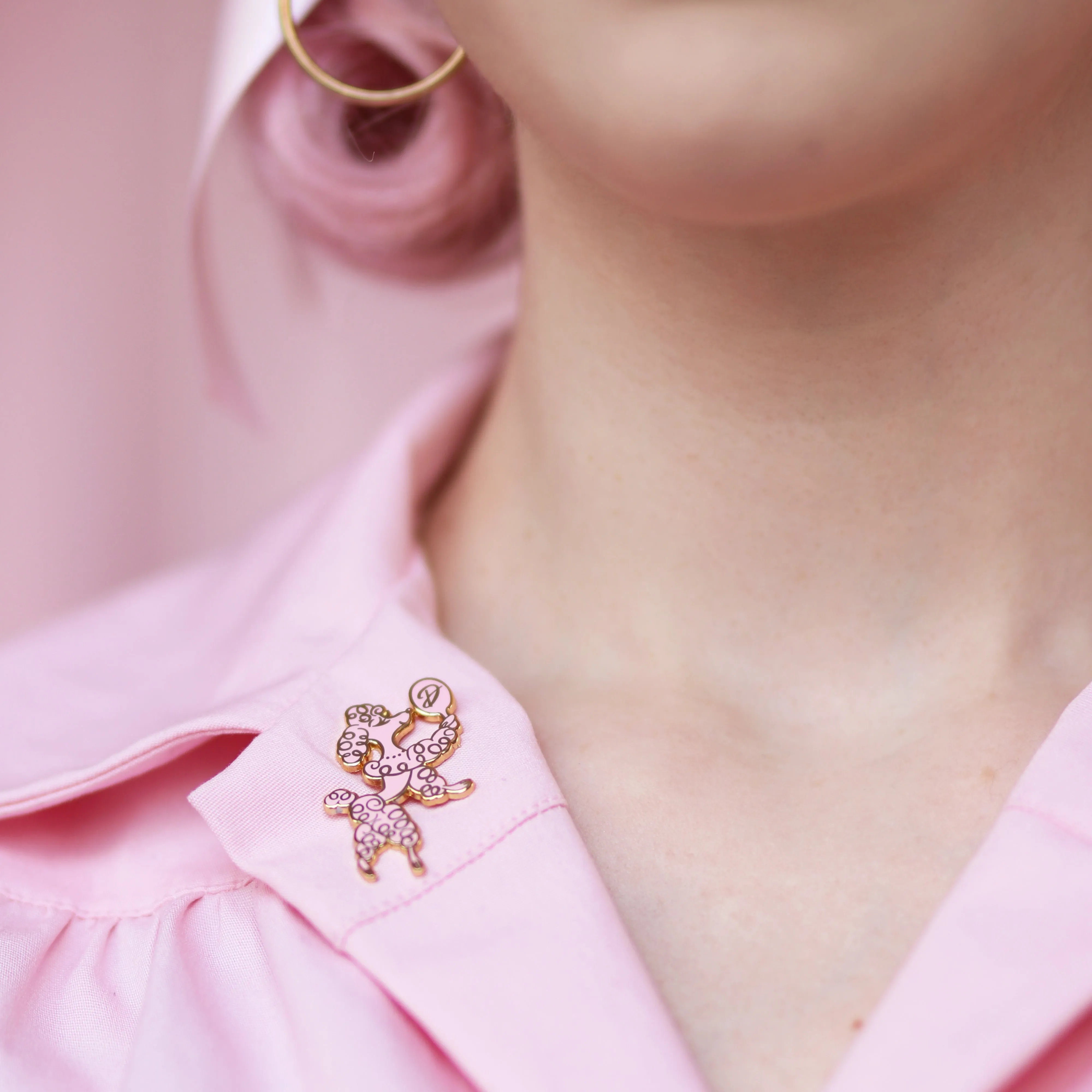 D Poodle Collection- Enamel Pin