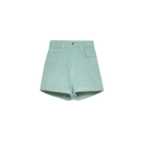 Denim Short - Mint Green