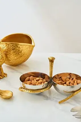 Double Serpent Serving Bowls