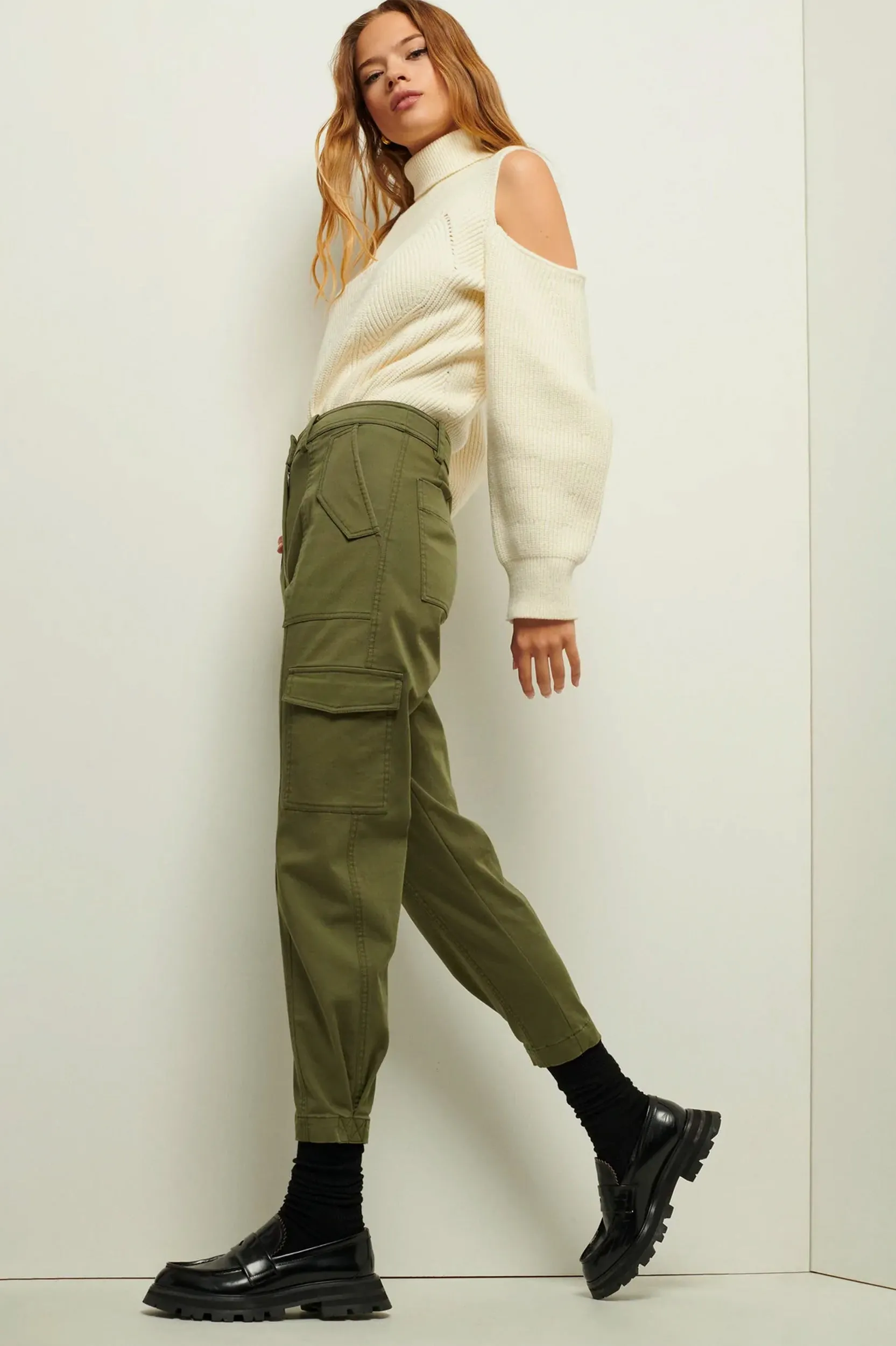 Elian Utility Pant in Fatigue Green