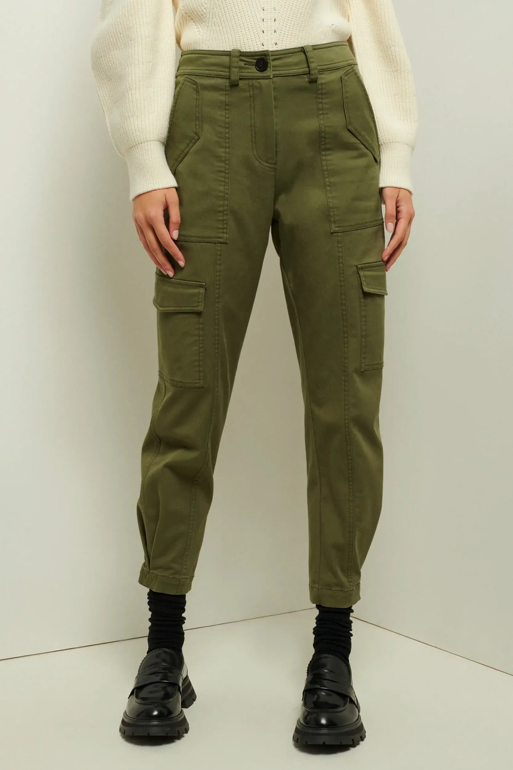 Elian Utility Pant in Fatigue Green