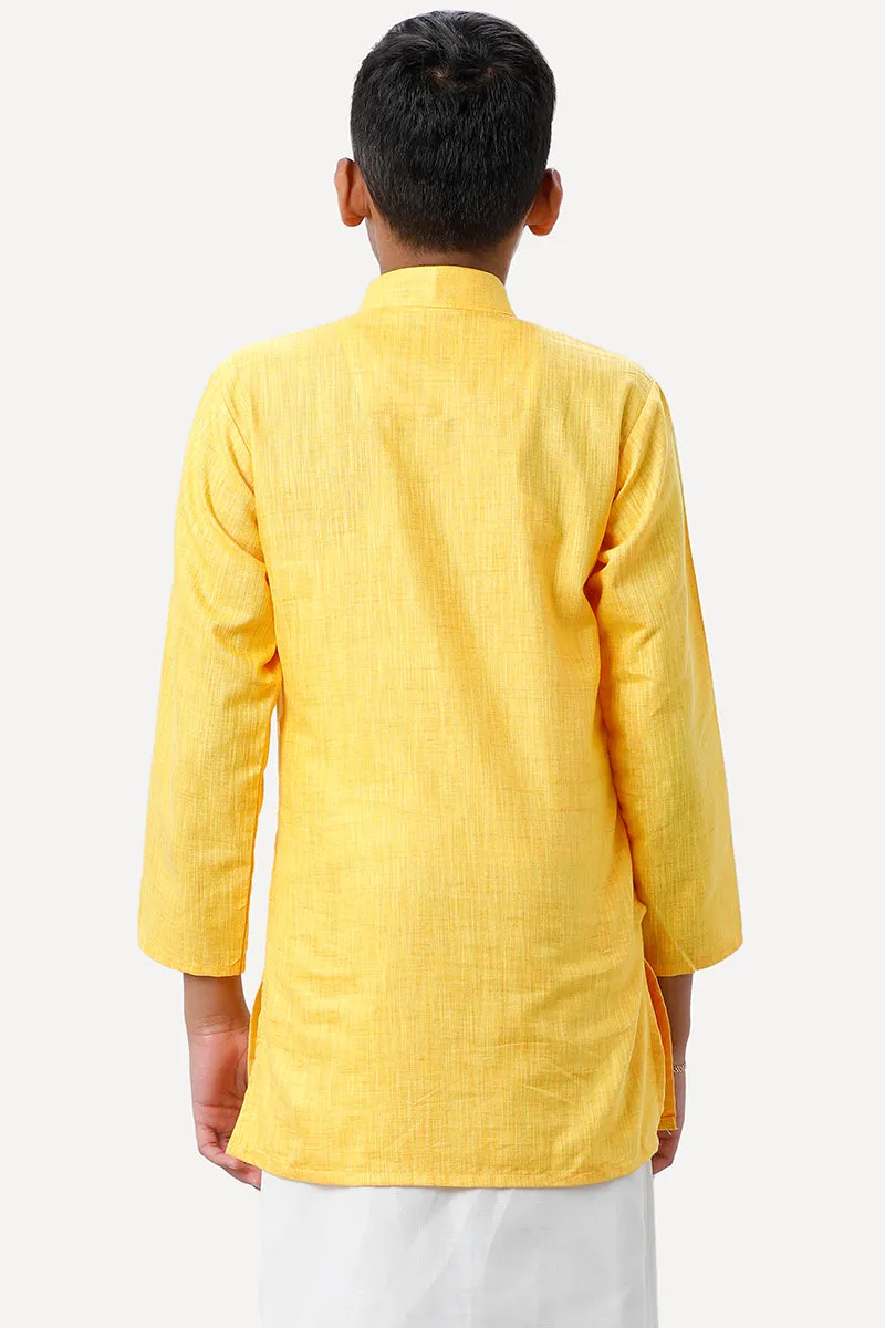 Exotic - Yellow Kurta For Kids | Uathayam