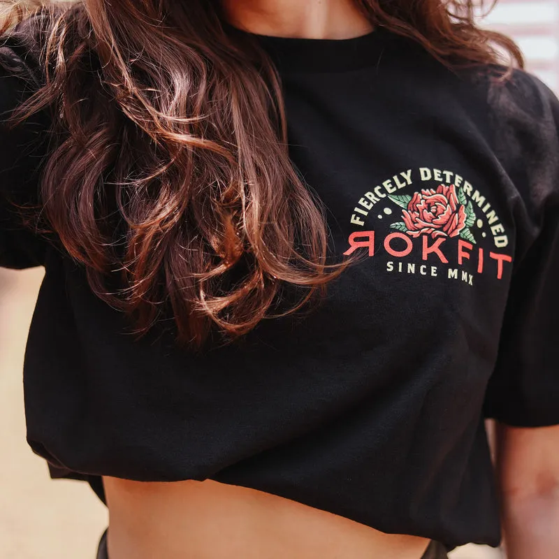 Fiercely Determined | Utility T-shirt   Street Crop Top