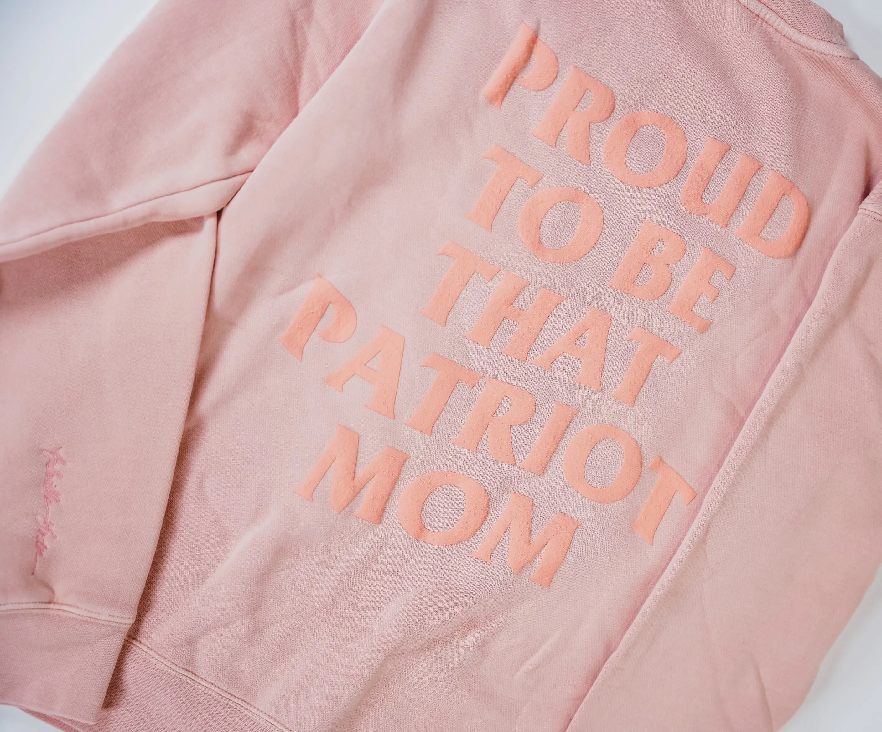 Gabrielle's Patriot Mom Oversized Crew **pre-order**