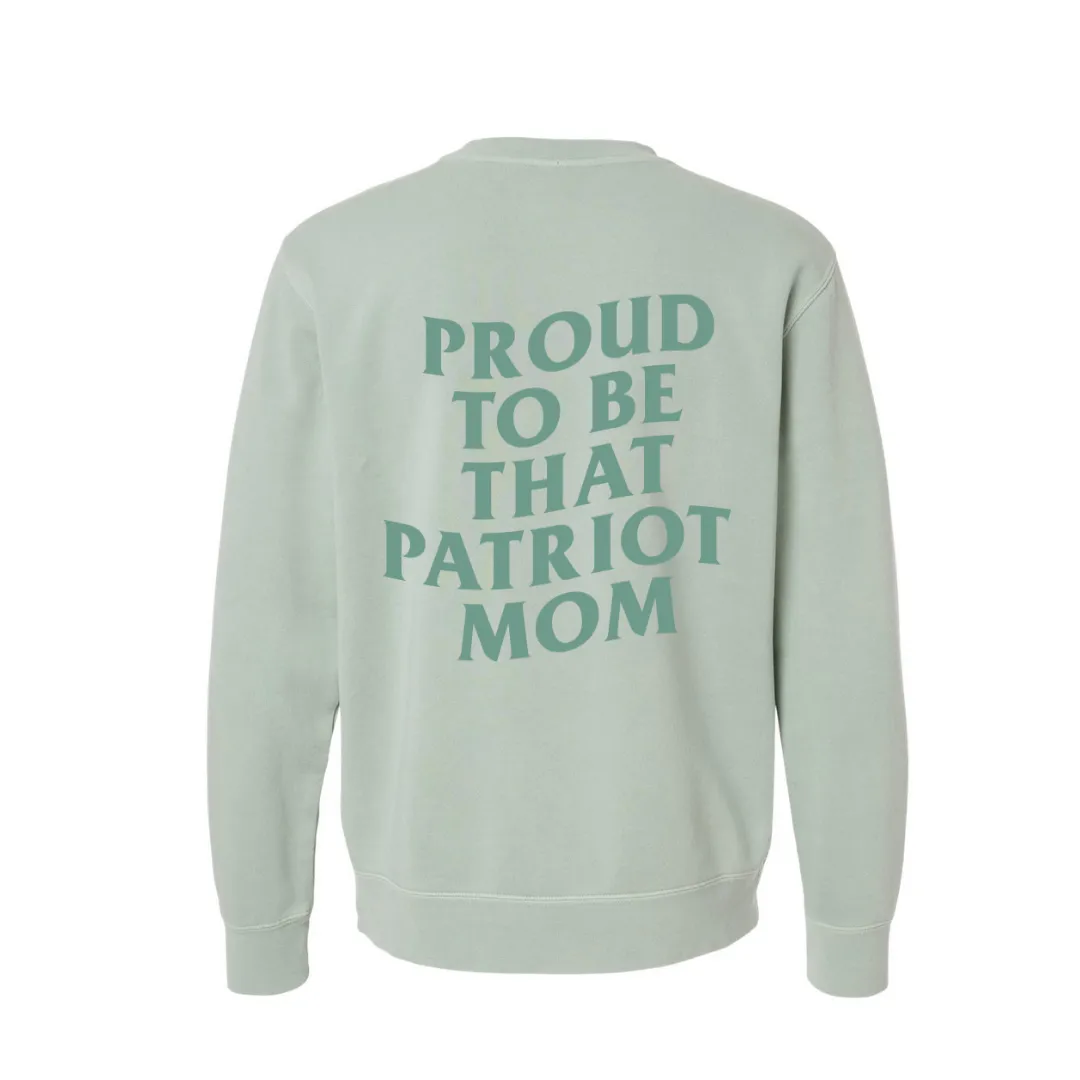 Gabrielle's Patriot Mom Oversized Crew **pre-order**