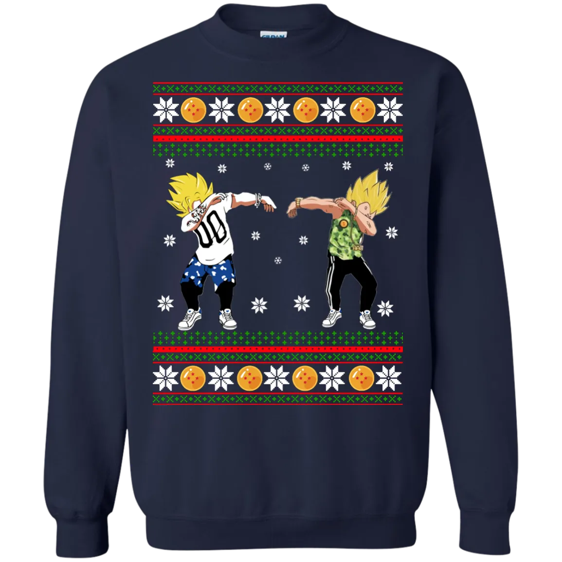 Goku and Vegeta Dab Christmas Sweater, Shirt, Hoodie