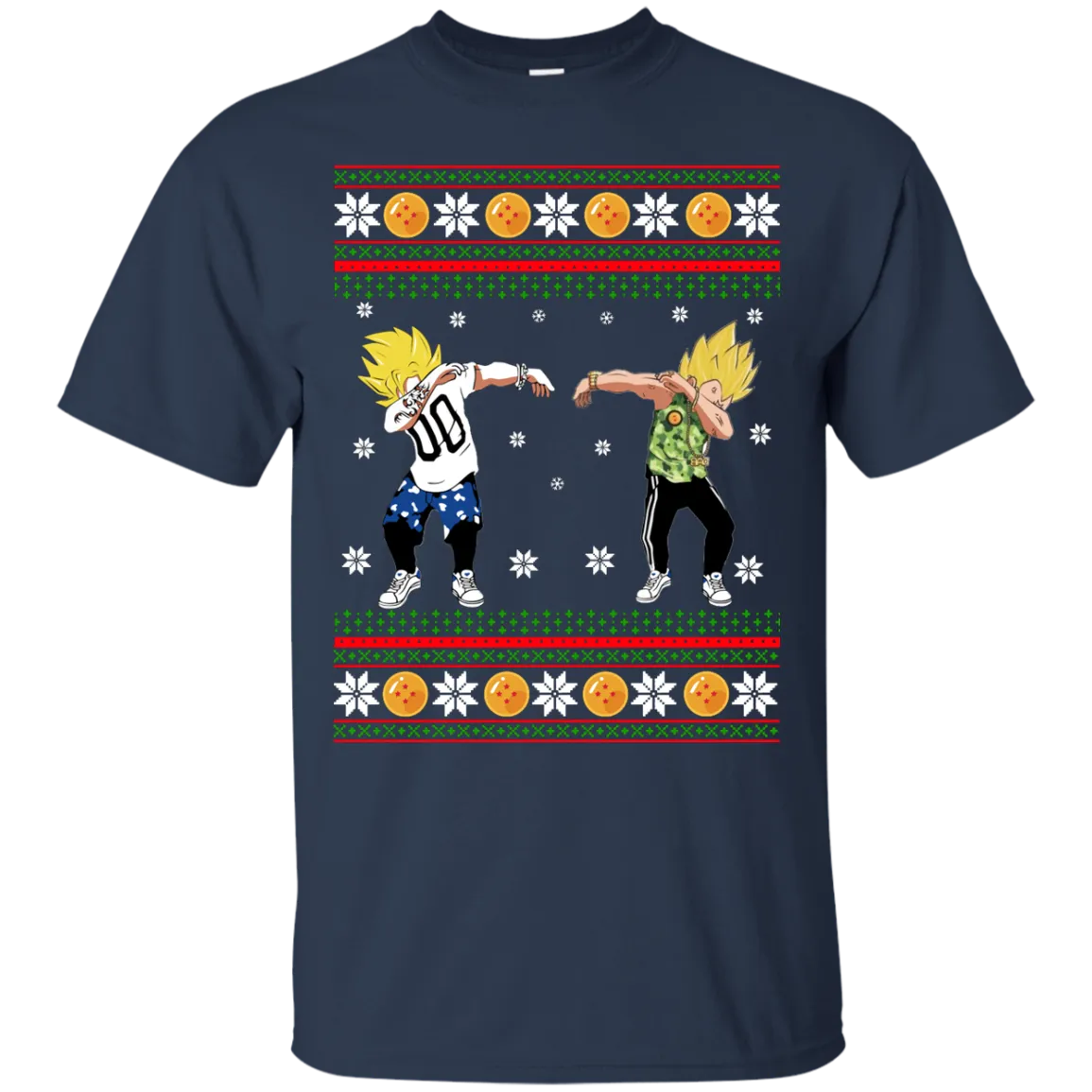 Goku and Vegeta Dab Christmas Sweater, Shirt, Hoodie