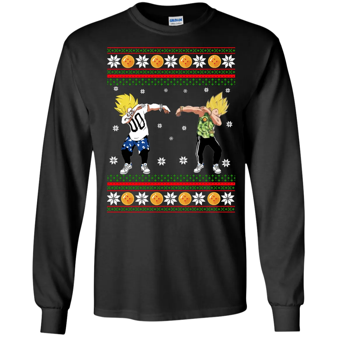 Goku and Vegeta Dab Christmas Sweater, Shirt, Hoodie