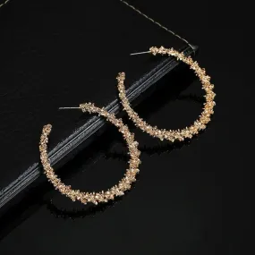 Gold & Silver Personality Hoop Earrings