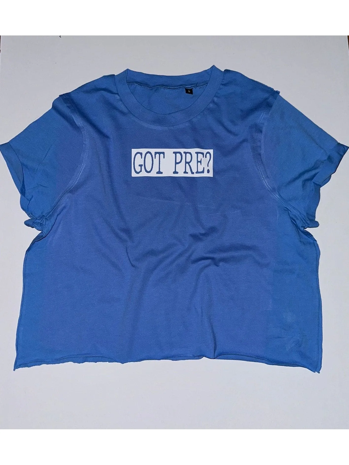 ”Got Pre?” Boxy Crop Top