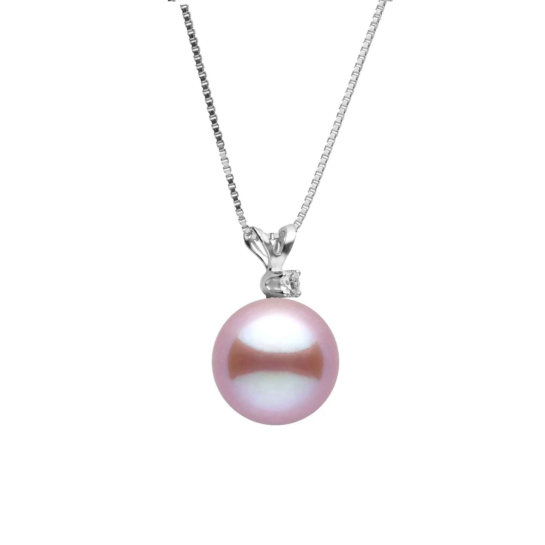 Harmony Collection 8.5-9.0 mm Lavender Freshadama Freshwater Pearl & Diamond Pendant