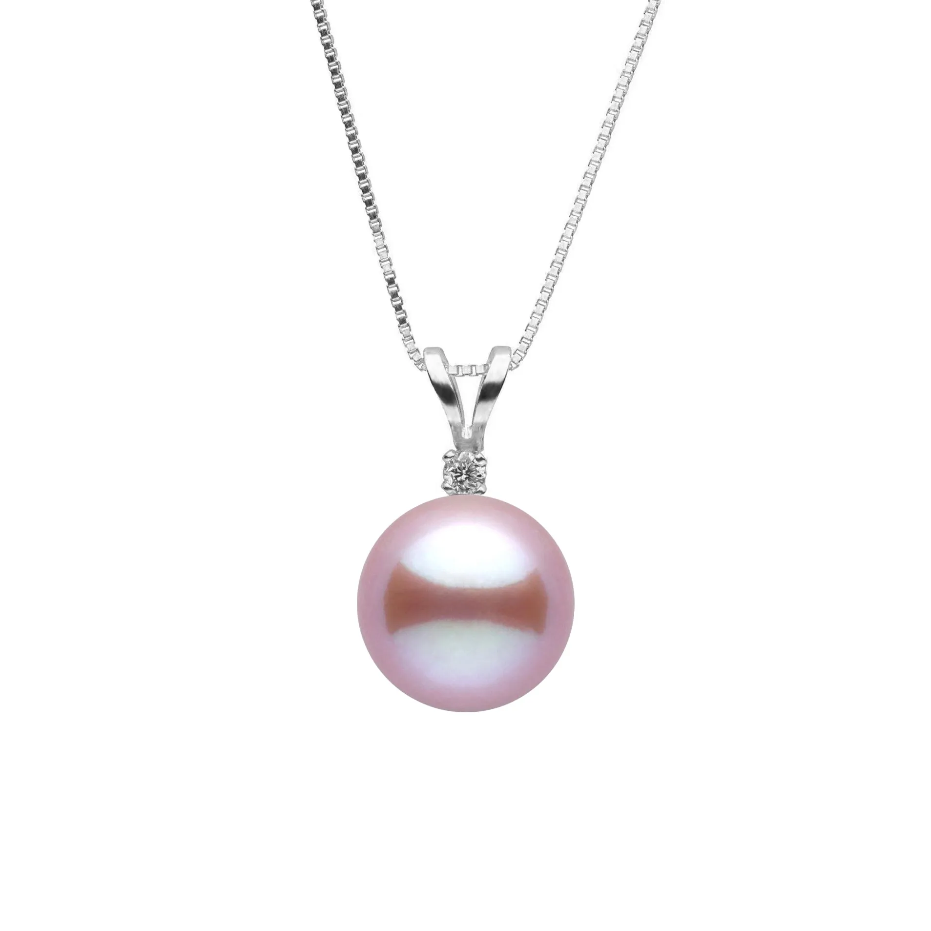 Harmony Collection 8.5-9.0 mm Lavender Freshadama Freshwater Pearl & Diamond Pendant