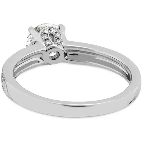 Hearts On Fire Lorelei Engagement Ring with Diamond Band