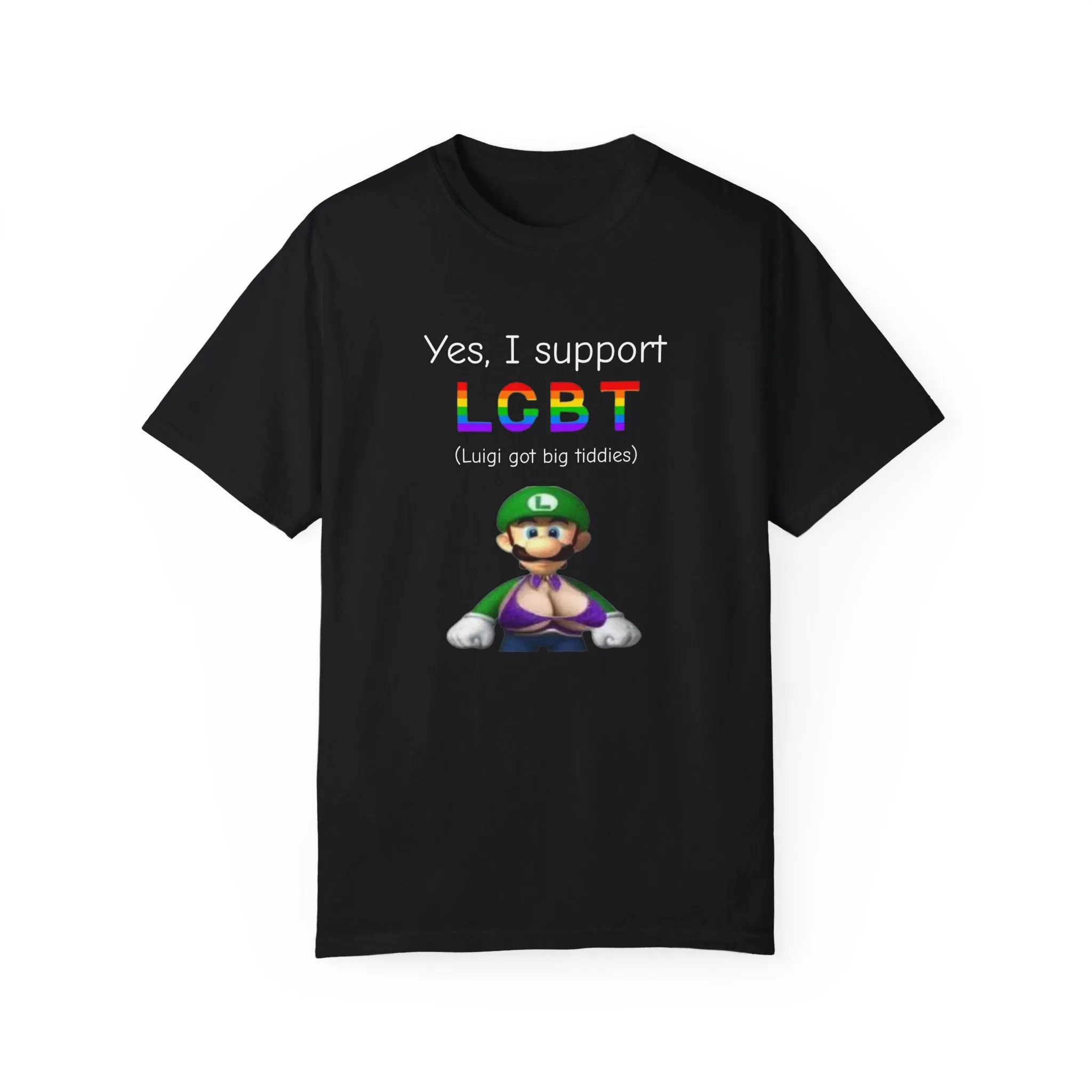 LGBT(Luigi got big tiddies) T-shirt