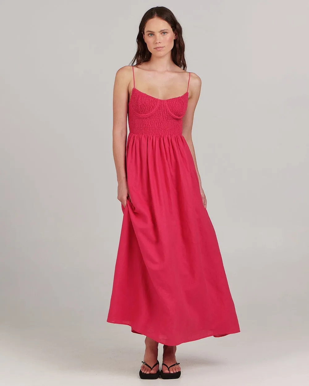 Marcey Maxi Dress | Fuschia