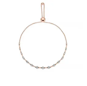 Mariposa Shooting Star .60ctw Diamond Bolo Bracelet in 18k Rose Gold