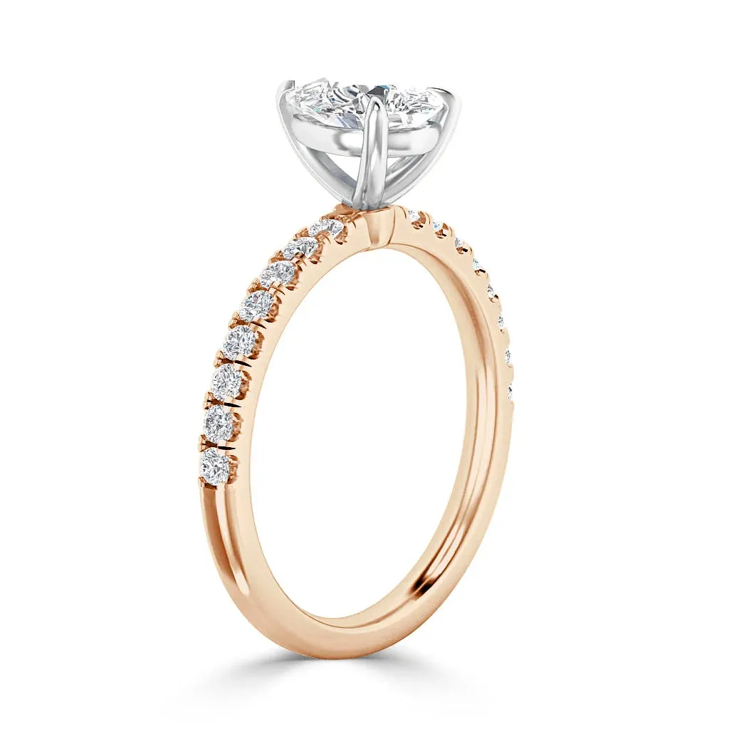 Millie - 18ct Rose Gold - Pear