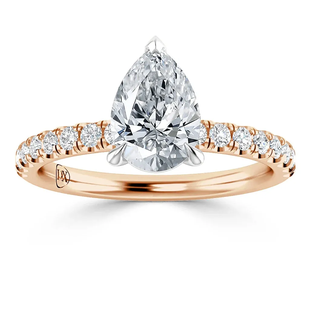 Millie - 18ct Rose Gold - Pear