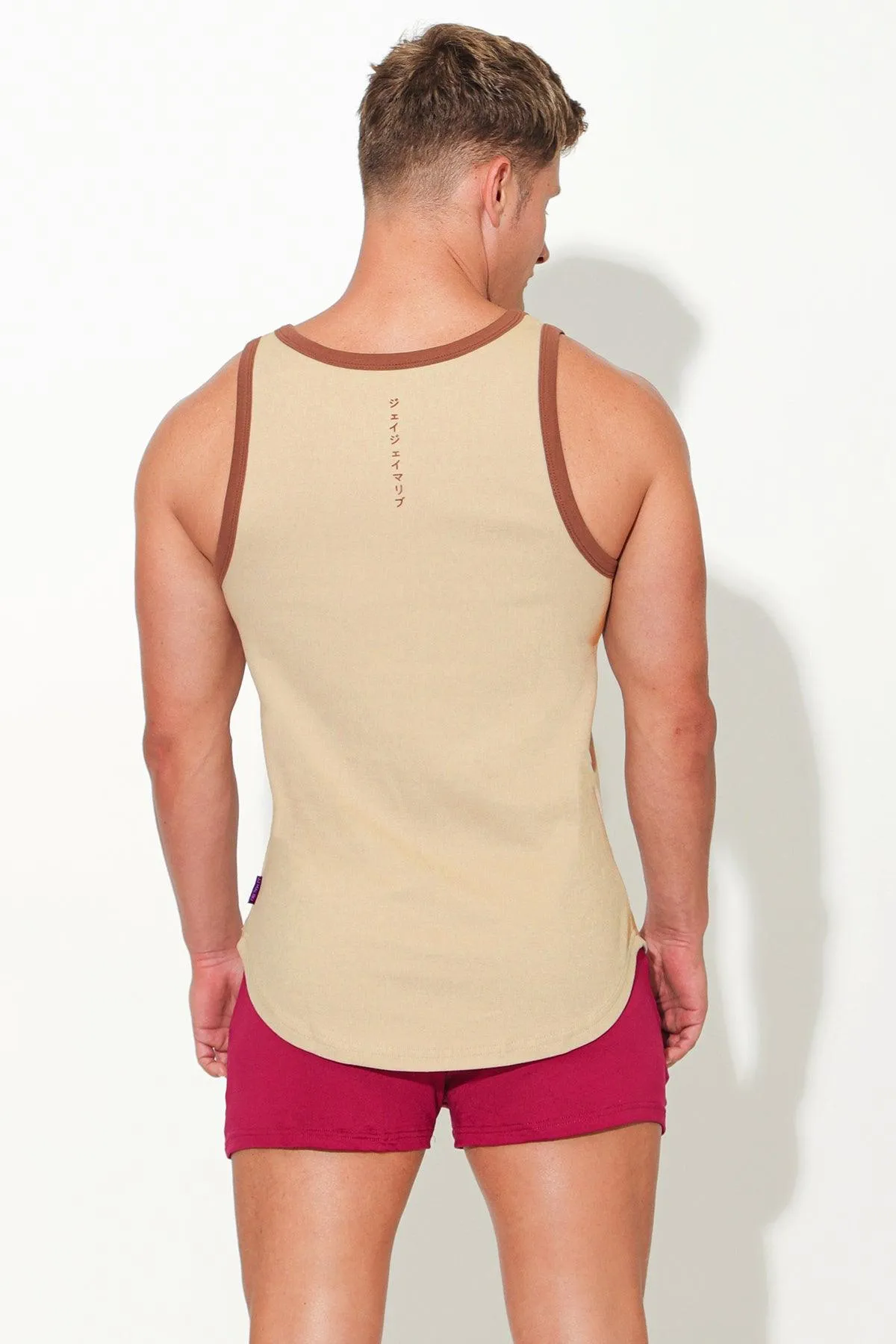 Muscle Fit Ribbed Tank - Proud