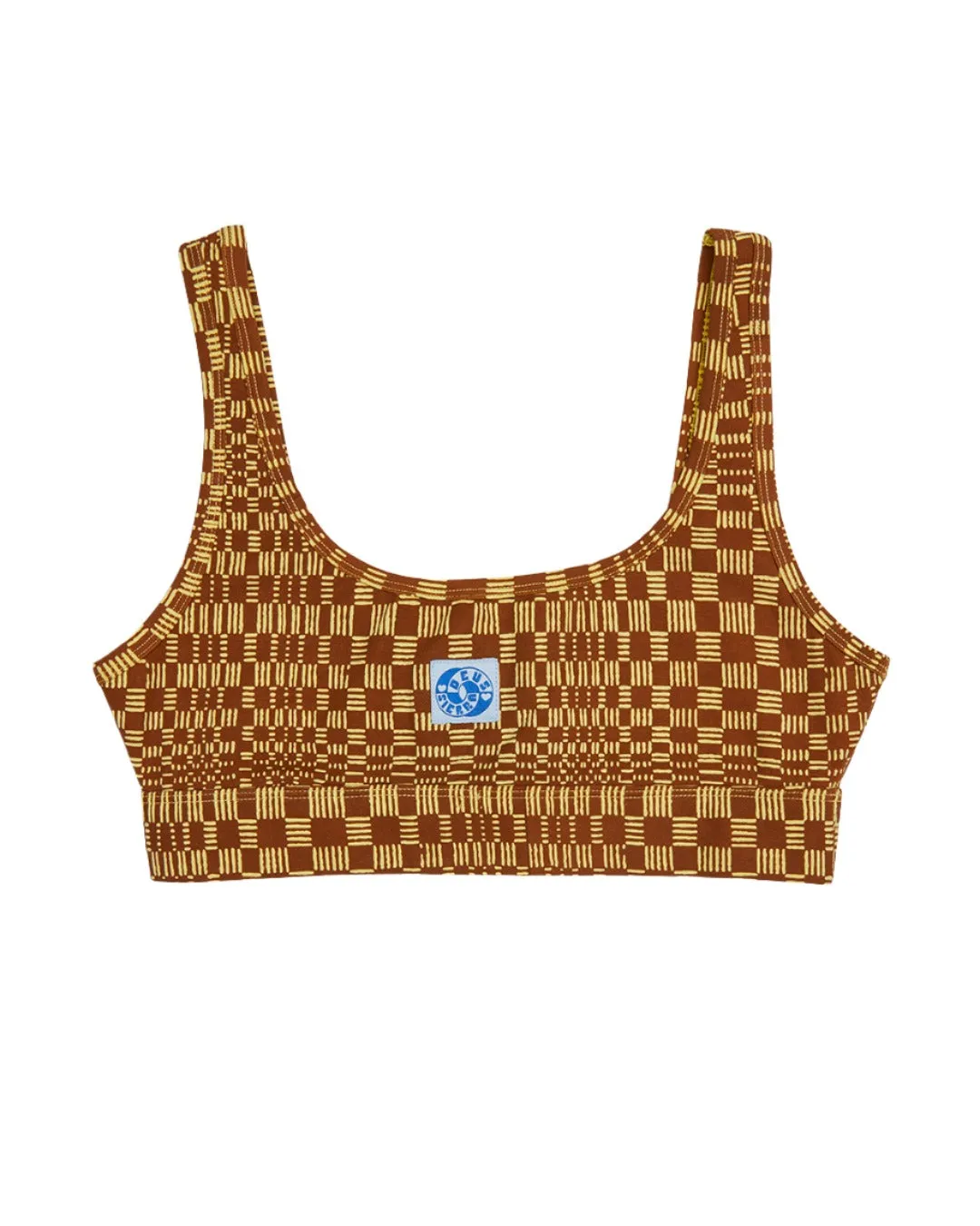 Nationals Crop - Biscuit Jacquard