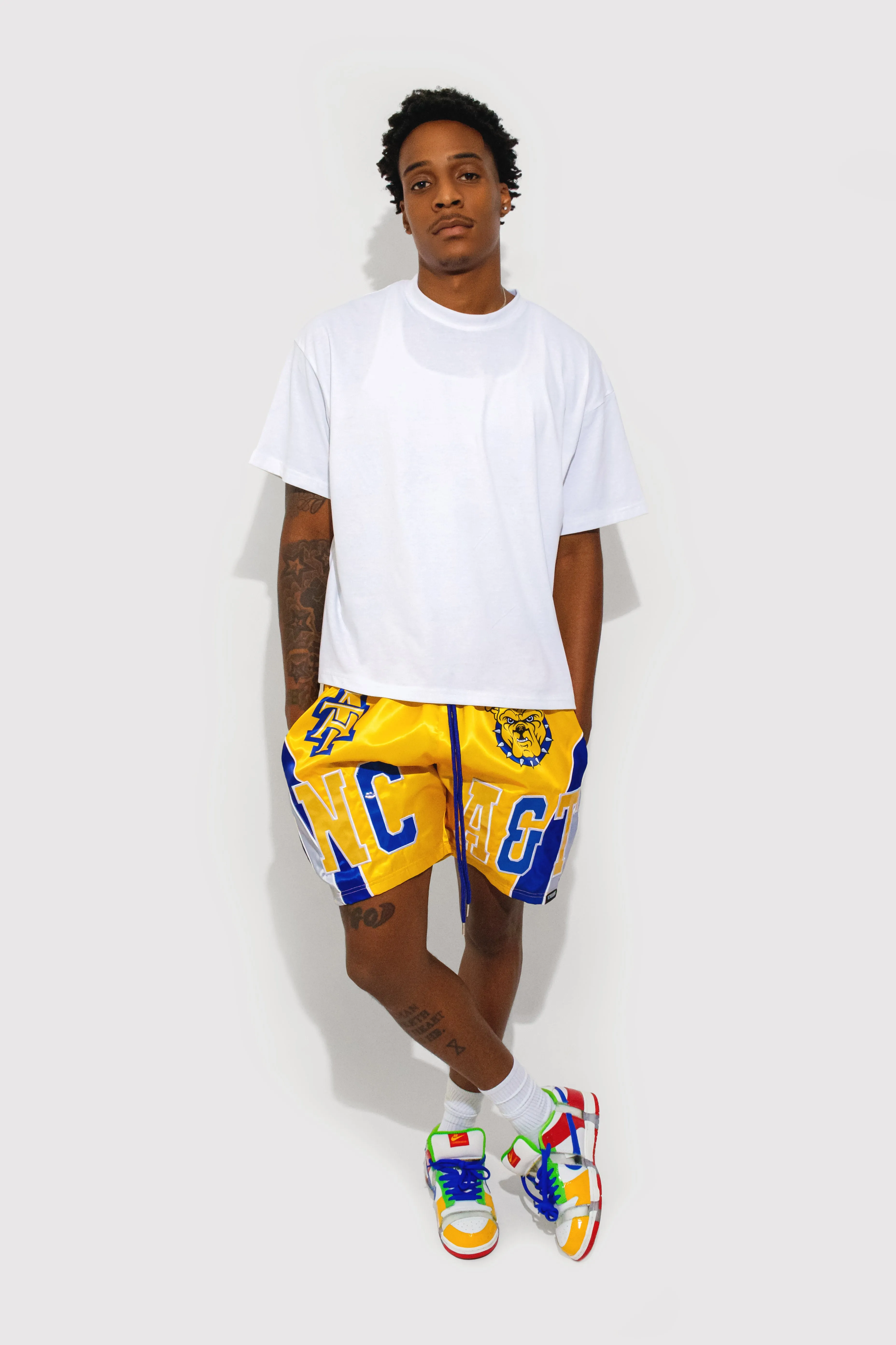 NC A&T Satin Shorts