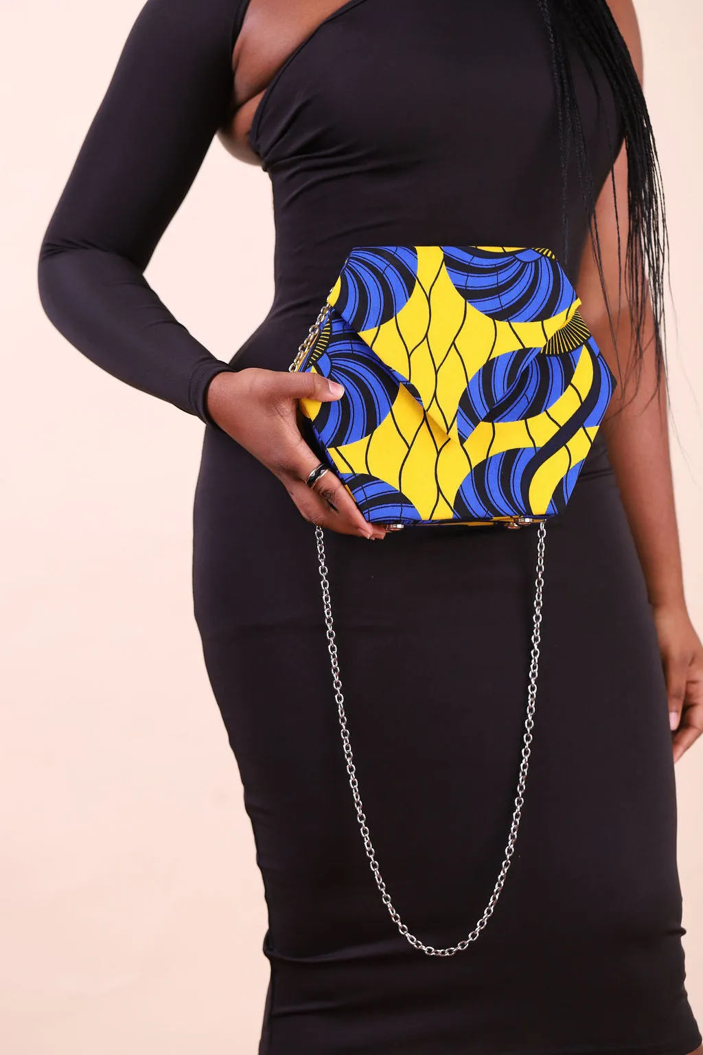 NELLY African Print Midsize Bag