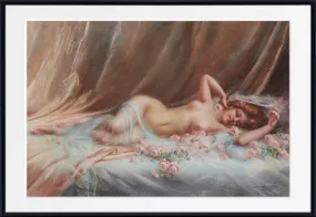 Nude on a bed of roses, Delphin Enjolras