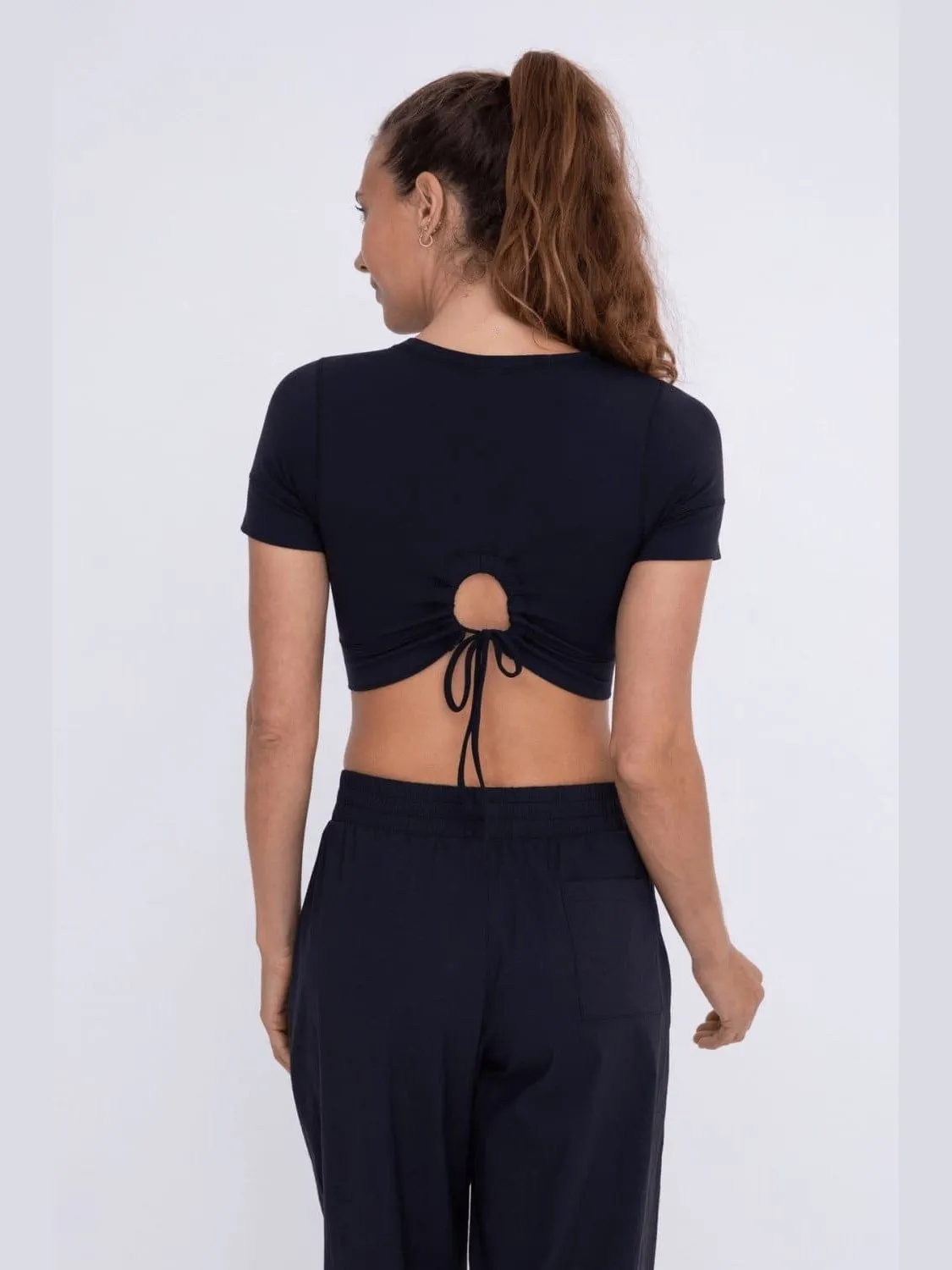 Peekaboo Back Crop Top