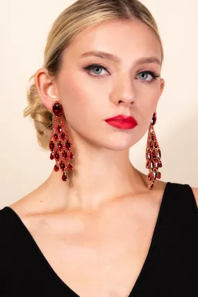 Penelope Teardrop Dangle Clip-on Earrings