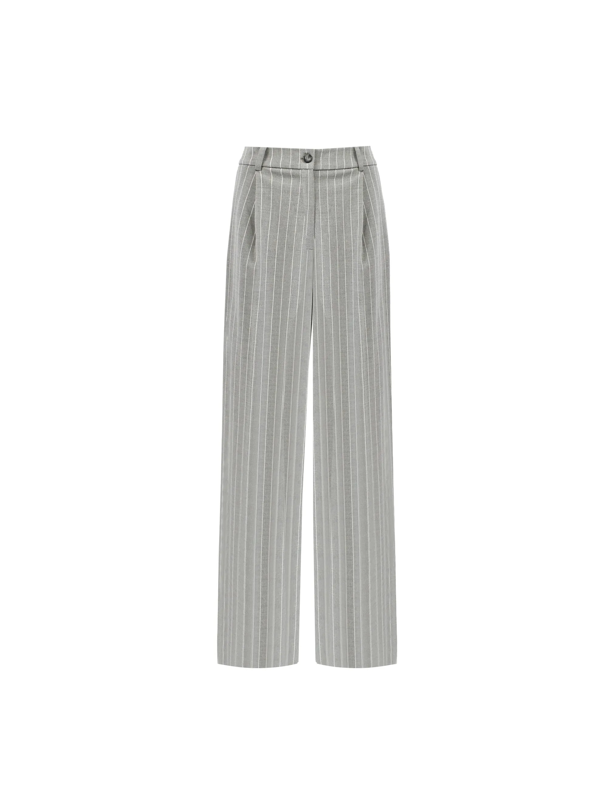 Petite Grey Pinstripe Trousers