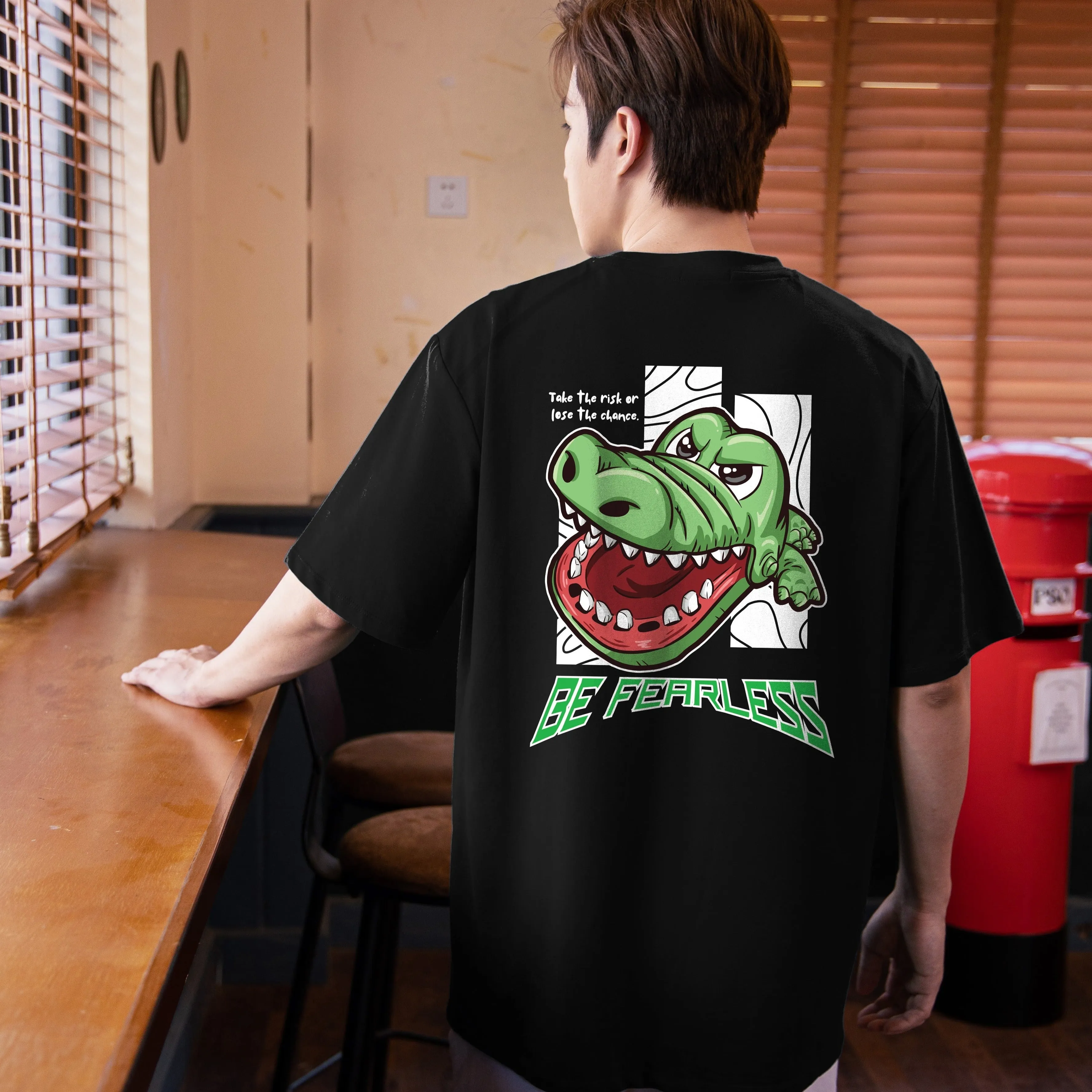 "Crocodile Dentist" Drop-Shoulder Oversized Tee - 2011