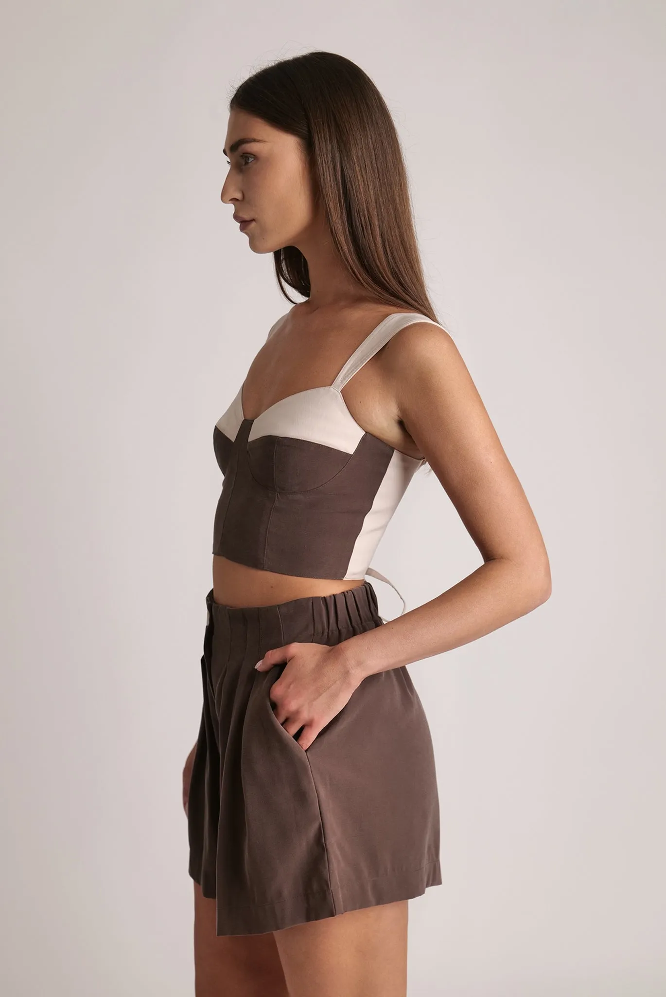 SABINA MUSAYEV Oslo Top - Dark Brown