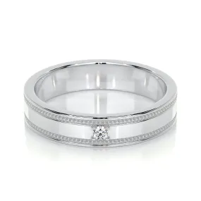 Sherry Lab Grown Diamond Wedding Ring   (0.02 Carat) -18K White Gold