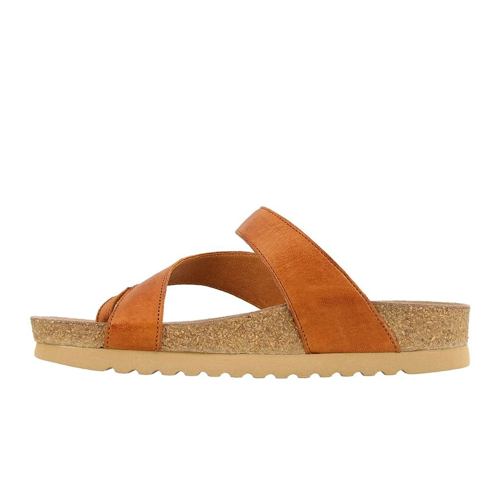 Taos Lola Thong Sandal (Women) - Cognac Leather