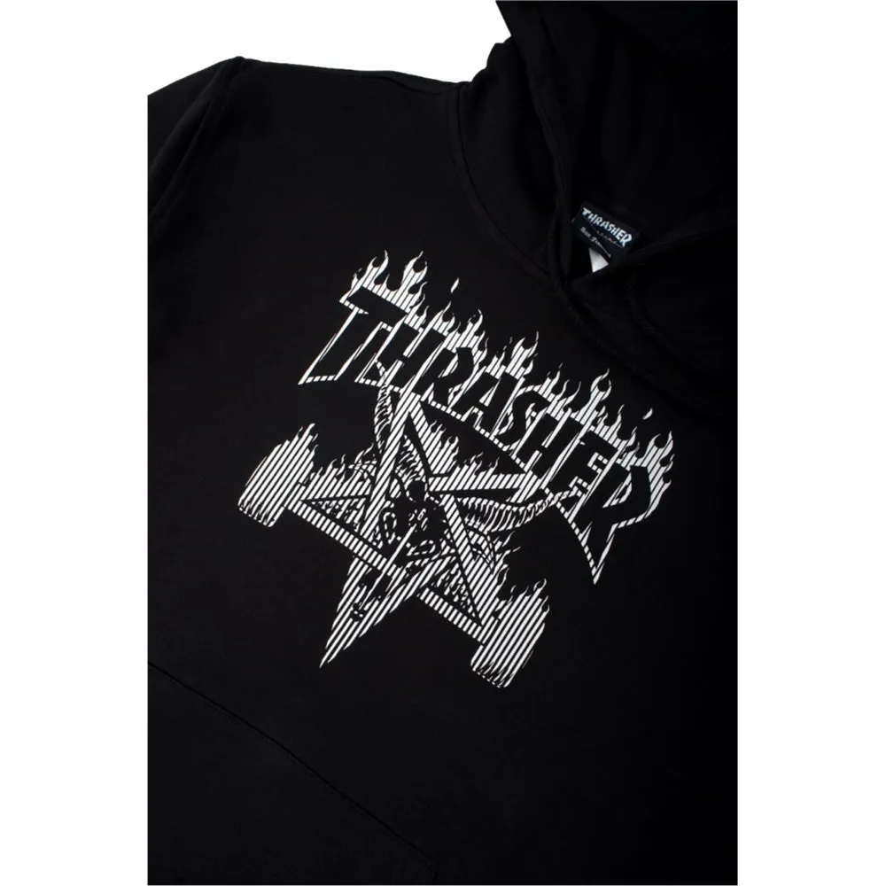 THRASHER(JAPAN) SKATE GOAT BARS HOODED-BLACK