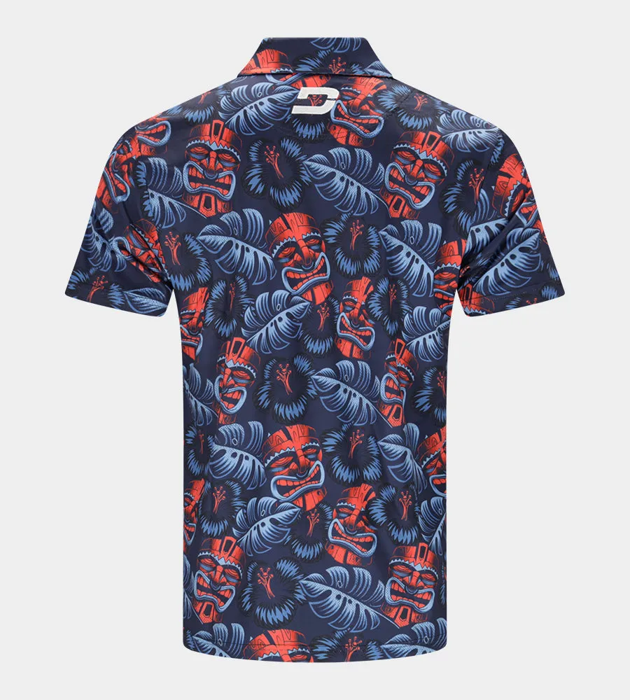 TIKI POLO - NAVY / ORANGE