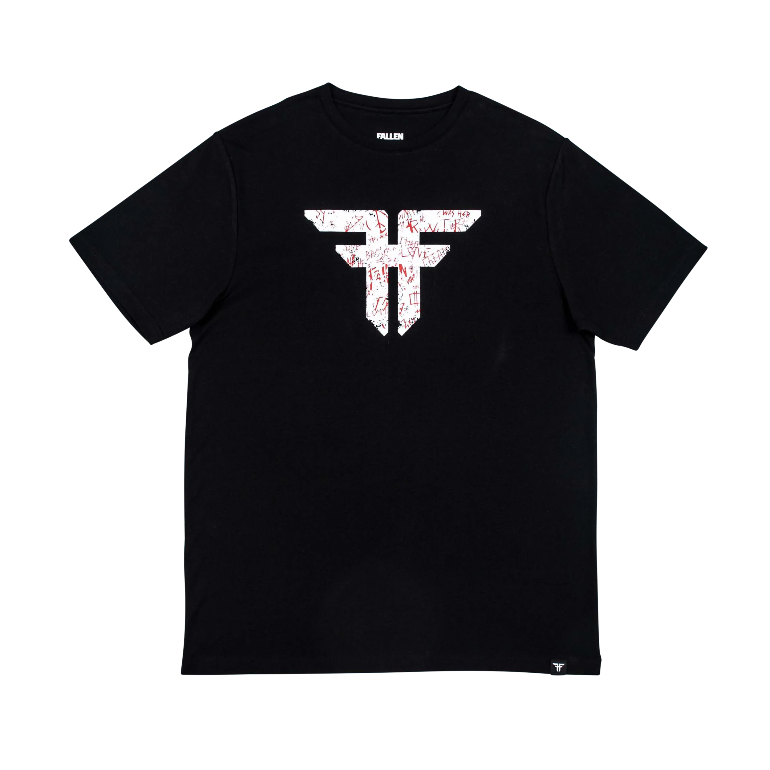 TRADEMARK TEE BLACK/WHITE GRAFITTI