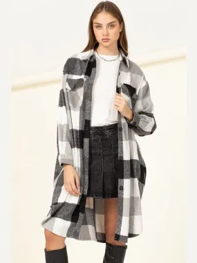 Trendy Throwback Checkered Shacket