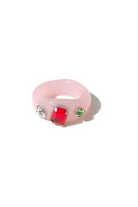 TRIPLE THREAT RING PINK