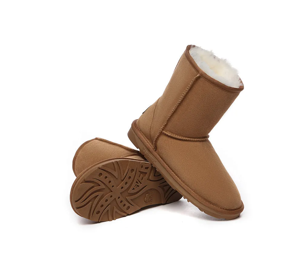 UGG Boots Sheepskin Wool Mid Calf Short Classic Suede Boots