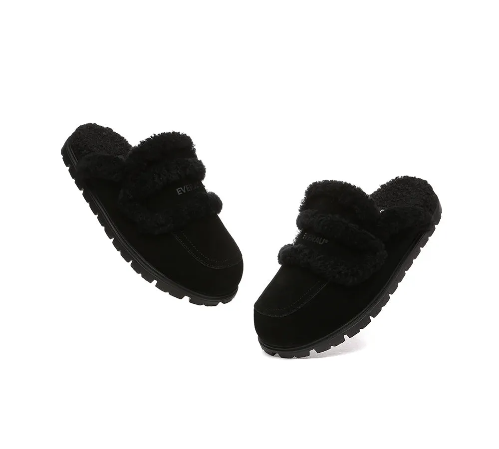 UGG Women Sheepskin Wool Shearling Lined Slippers Remi